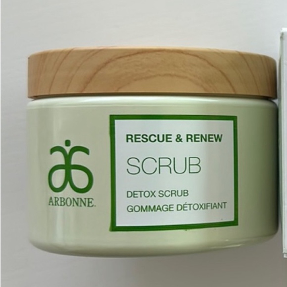 NEW Arbonne Rescue & Renew Detoz Body Scrub 16oz